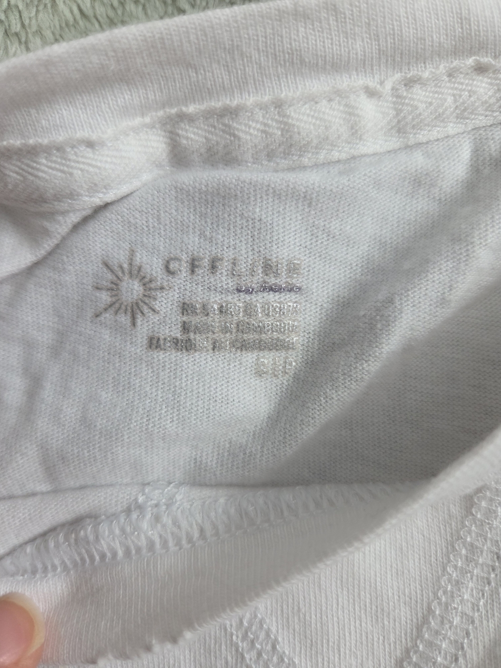 aerie White Women's Muscle Tee